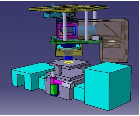 3D image of the integrated maskless lithography optical system.