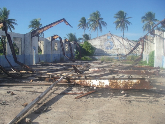 Outer Islands High School in Falalop - four and half years after typhoon Sudal.