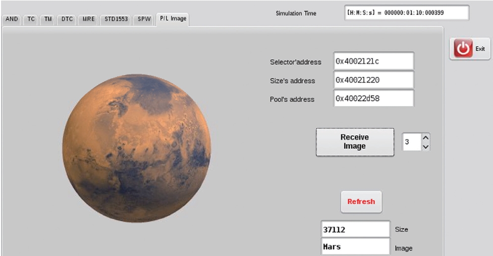 Completion of Mars image transmission.