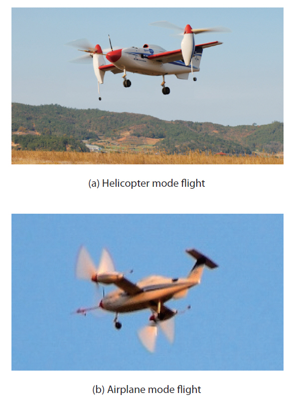 Smart unmanned aerial vehicle demonstrator in flight test (40%scaled).