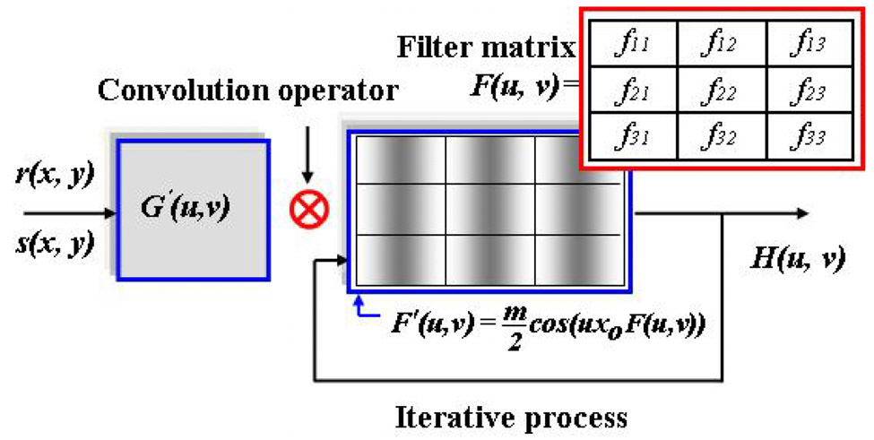Basic structure of the iterative filter convolutionprocess.