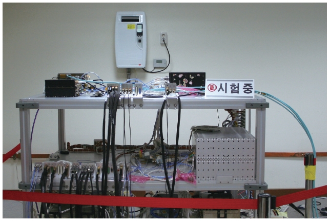 Integrated global positioning system occultation receiver electrical test bed test.