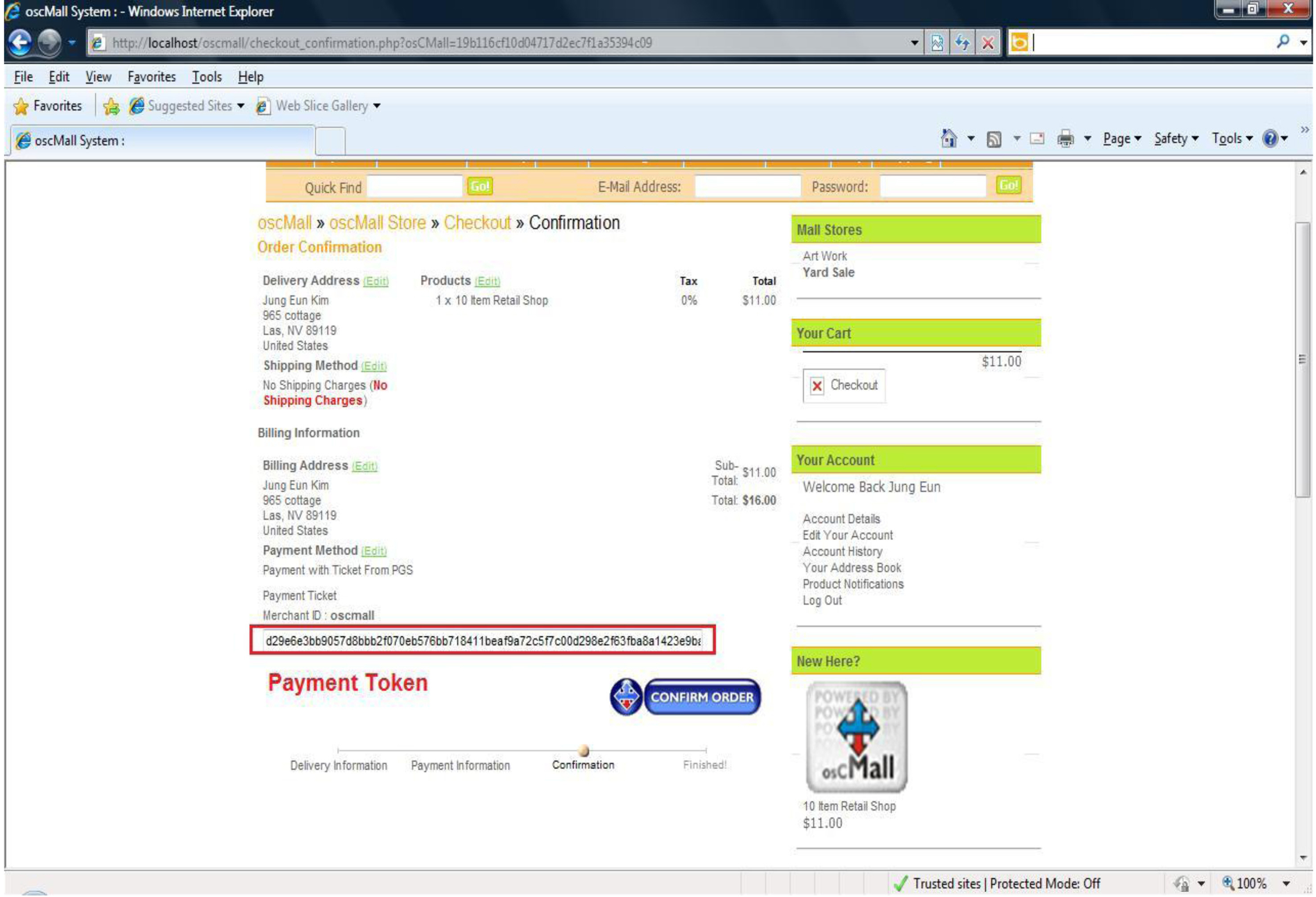 E-commerce site using NNCC.