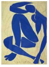Henri Matisse, blue nude, 1952.