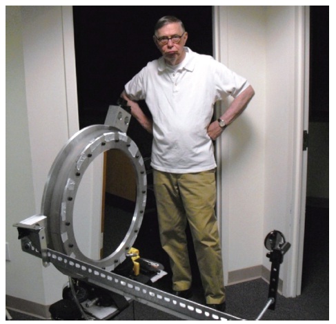 Robert Koch is pondering a solution to remedy aberrations arising from the biaxial Young’s modulus of Mylar which was preventing the 0.3 m pneumatic mirror located on a test stand from operating at the expected performance level.