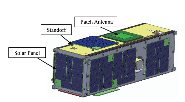 External configuration of CINEMA. CINEMA: CubeSat for Ion, Neutral, Electron, MAgnetic fields.