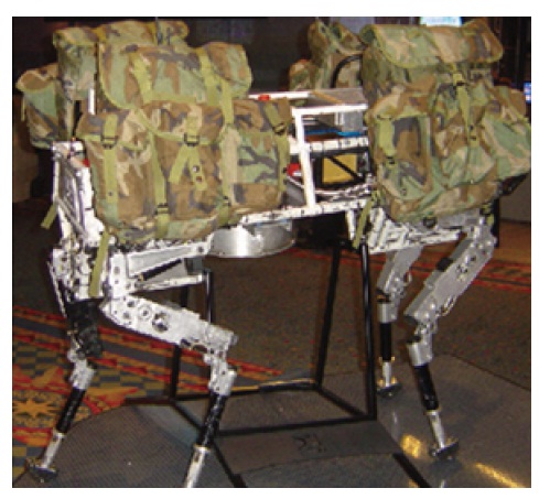 The Big-Dog (made by Boston Dynamics), which is a mulllike legged robot that was developed for military application. Photographed by the author.