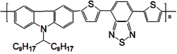 Molecular structure of PCDTBT.