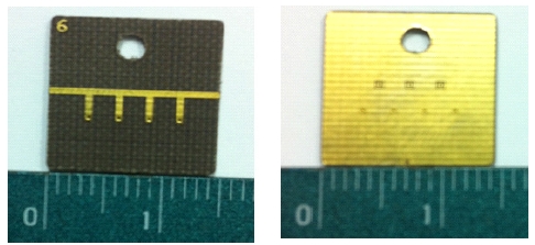 Substrate of the proposed ultra-wide band-pass filter.