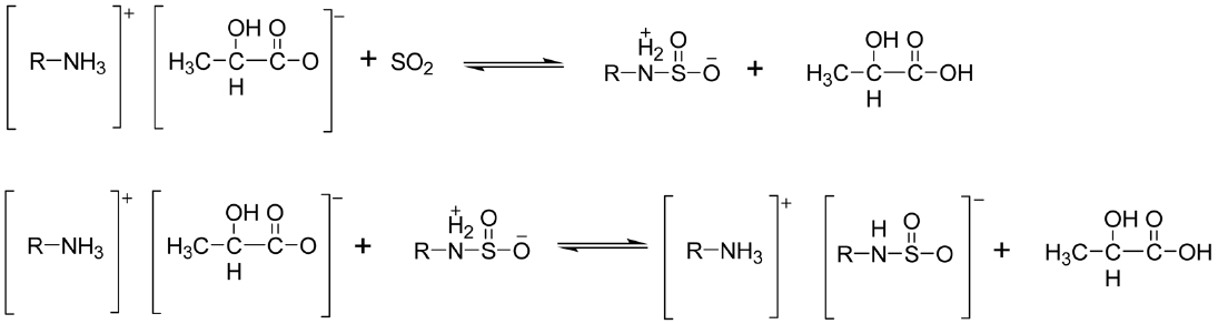 SO2 absorption mechanism of primary amine.
