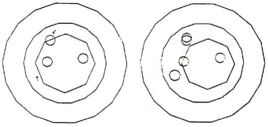 Example of a disk with a thick coating and a single, centrally located hole. Initial guess was 3 small holes.