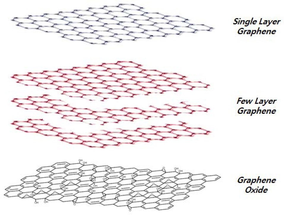 Examples of several different graphene forms [5].