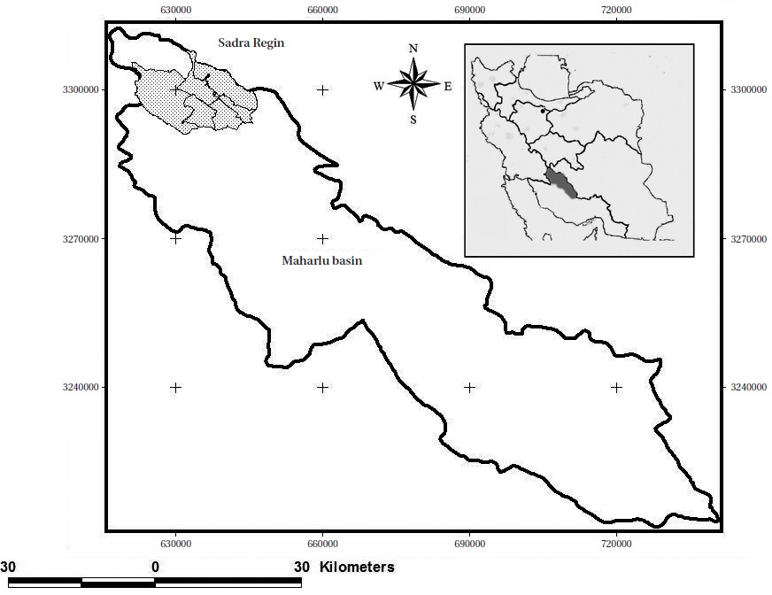 Location Map of Maharlu Basin in Iran