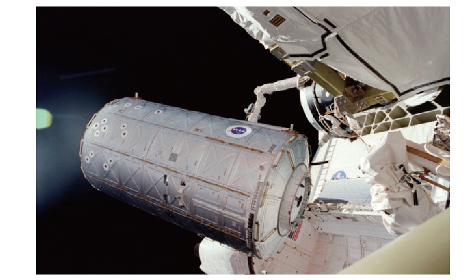 ISS Destiny Laboratory during install, STS-98[7]