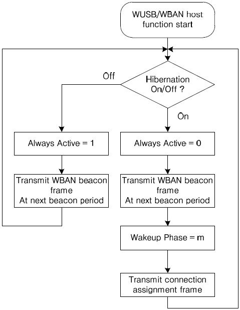 Wireless universal serial bus (WUSB) private channel allocation at the m-periodic hibernation. WBAN: wireless body area network.