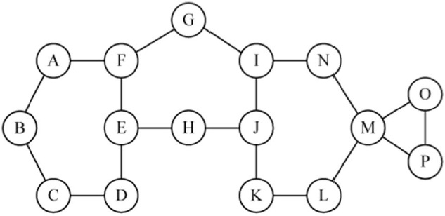 A 16-node network.