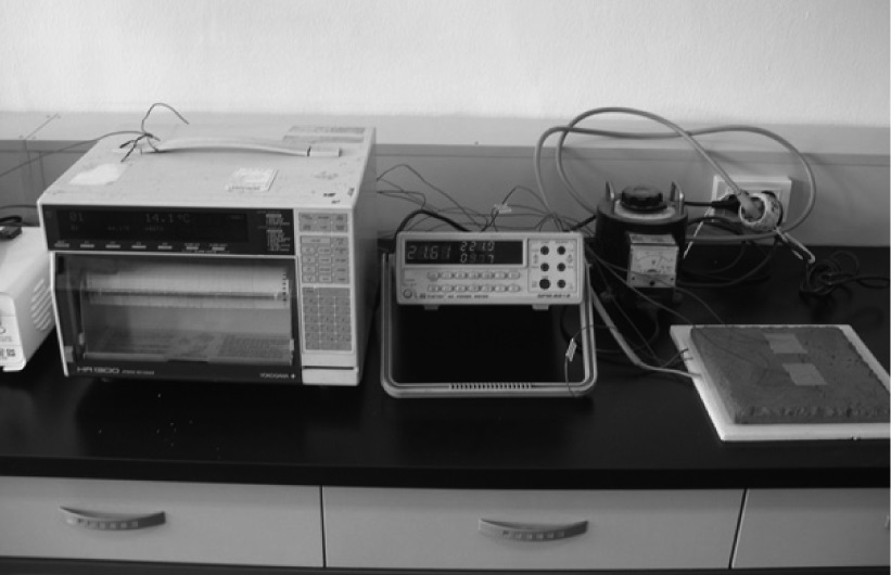Experimental setup for heat analysis.