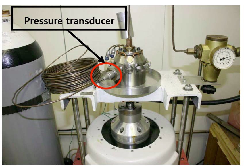 Pressurizer and Shaker to show the Pressure of the Pressure Transducer