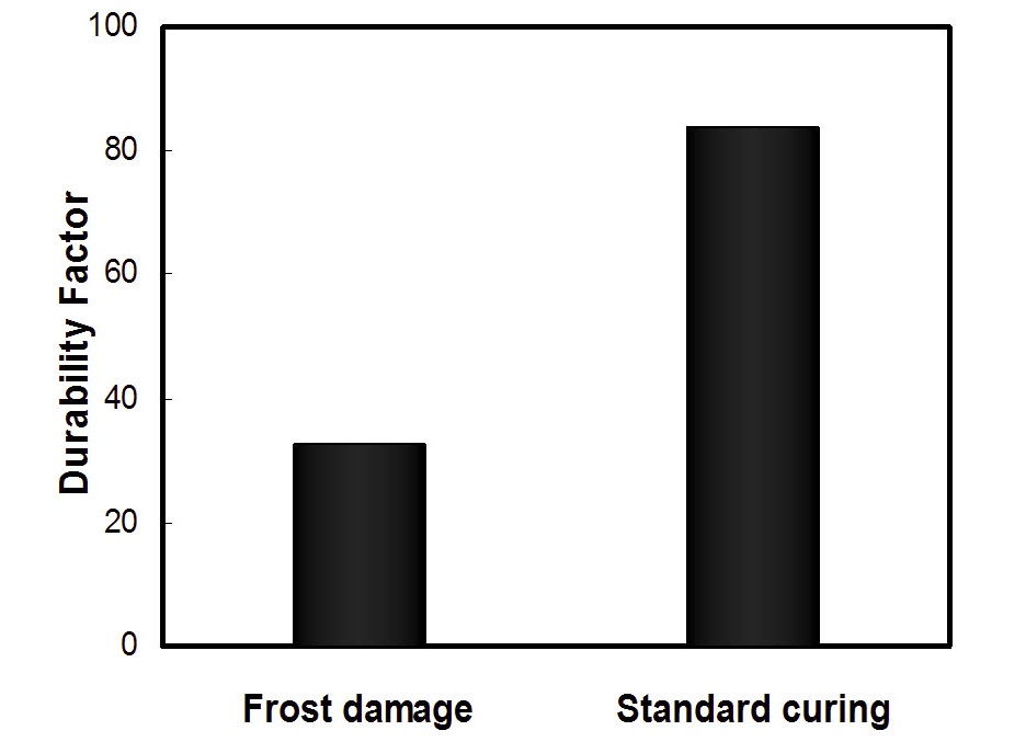 Comparison of Durability Factor According to the Eventual Occurrence of Early Frost Damage