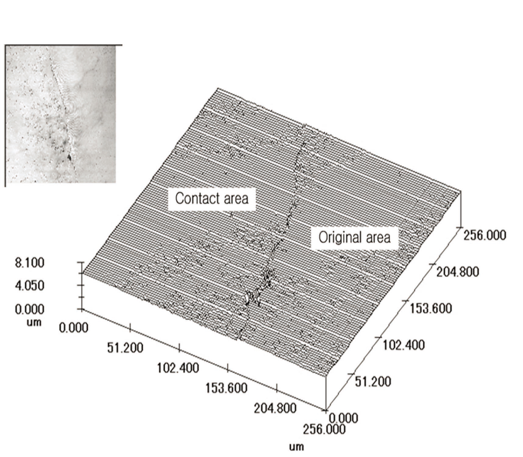 2D and 3D Image of Surface of Single Crystal Quartz from Cylindrical Quartz Dissolution Experiment