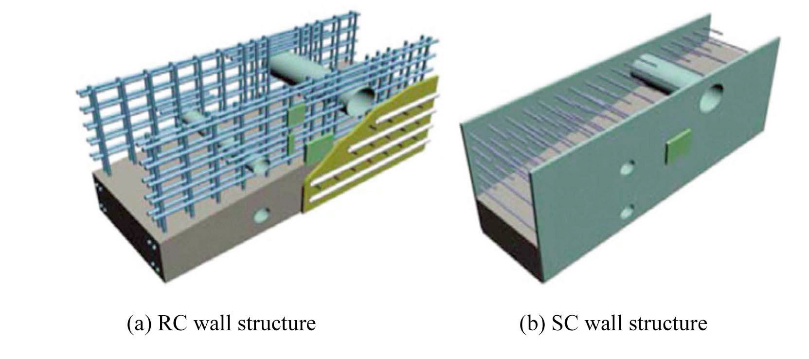Structural Characteristics of RC wall and SC wall