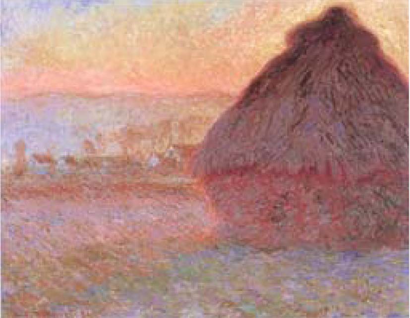 Claude Monet, 「Haystacks(Sunset)」, 1891. Impressionism (2001), p.350.
