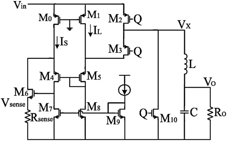 Low-power current-sensing circuit.