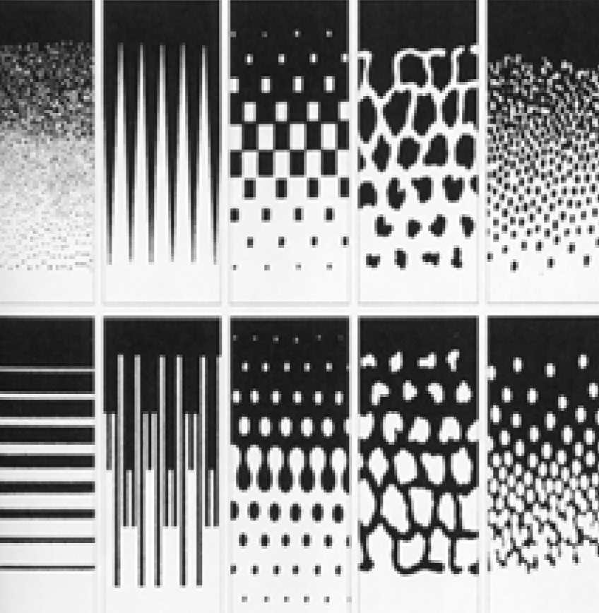 Countershading graphic pattern. Blechman (2004), p. 25.