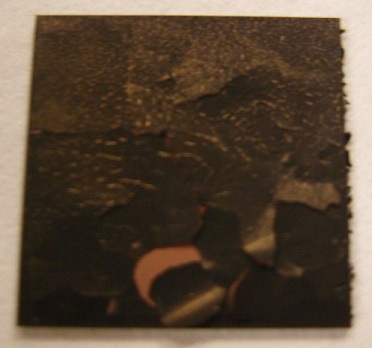 Cracked film after thermal annealing.