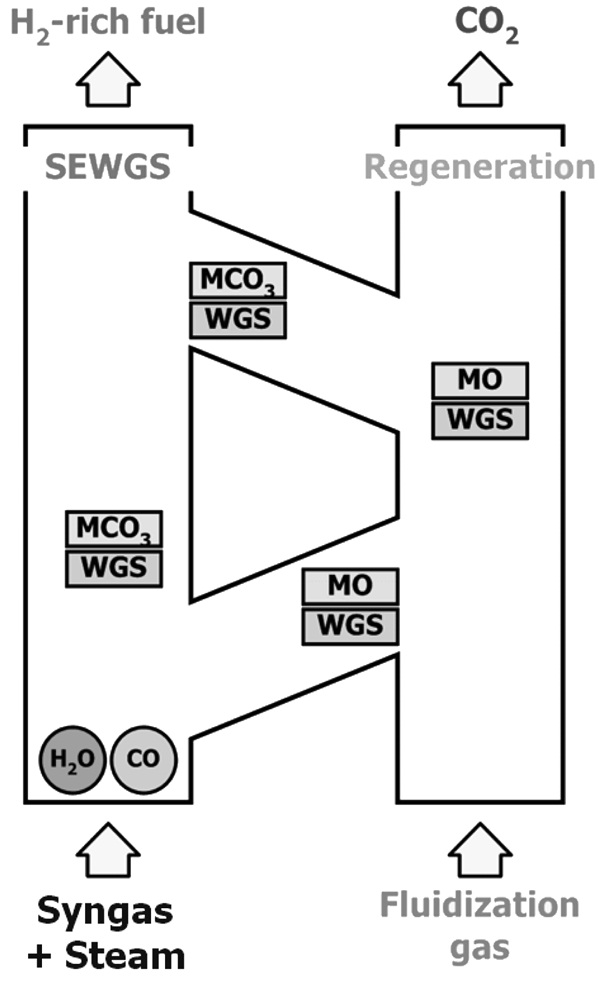 Conceptual diagram of SEWGS process.