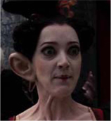 Exaggerated transformation in the body using ears as objet. 2010 Movie “Alice In Wonderland” official DVD(June 14, 2013)
