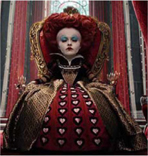 The Red Queen's dress through imitating costumes from various ages. 2010 Movie “Alice In Wonderland” official DVD(June 14, 2013)