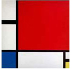 Composition with Yellow, Blue and Red (1937-42). http://www.cgfaonlineartmuseum.com/mondrian