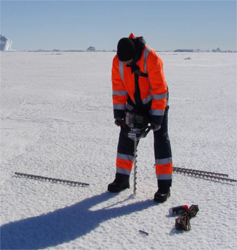 Ice thickness measurement