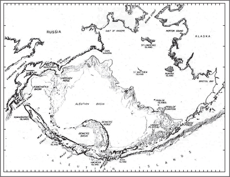 Bathymetry of the Bering Sea (Sayles et al., 1979).