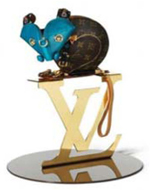 ‘Blue head mouse’ in Louis Vuitton Collaboration with Billie Achilleos. www.trendland.com