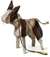 ‘Dog in a standing posture’ in Louis Vuitton Collaboration with Billie Achilleos. www.thinkcontra.com