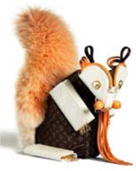 ‘Orange tail Squirrel’ in Louis Vuitton Collaboration with Billie Achilleos. www.trendland.com