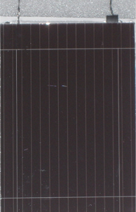 Mini a-Si:H PV module (100 mm × 100 mm) including ten solar cells.