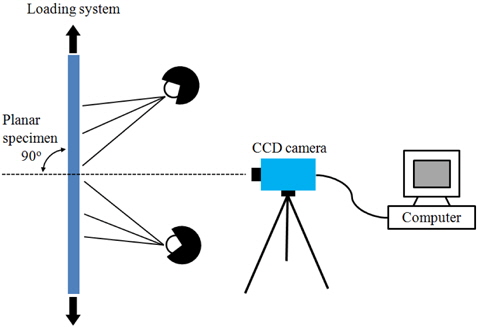 Schematic diagram of the 2D DIC system.