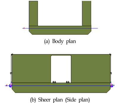 Schematic view of floating dock