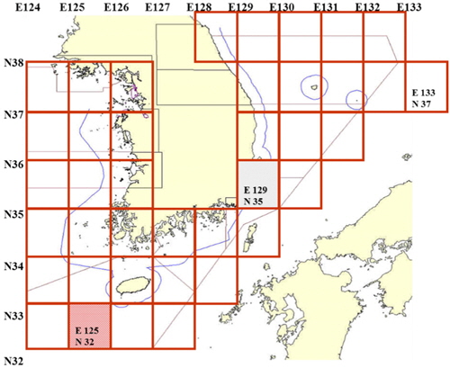 Environmental area in Korean waters and Ieodo base