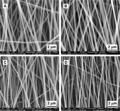 Scanning electron microscope image of electrospun carbon nanofibers. Reprinted with permission from [62].