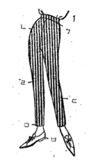 Narrow-legged slacks. ChosunIlbo (Dec. 19 1961).