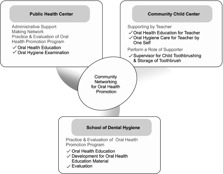 Frame of network for oral health promotion.
