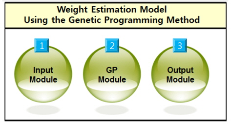Configuration of the program for generating the weight estimation model