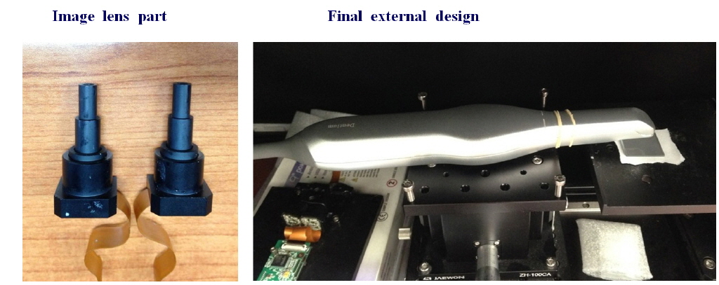 Images of final product (left picture is an imaging lens assembly, right picture is a final product after assembly).