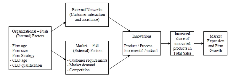Theoretical framework for innovation and growth of SMEs