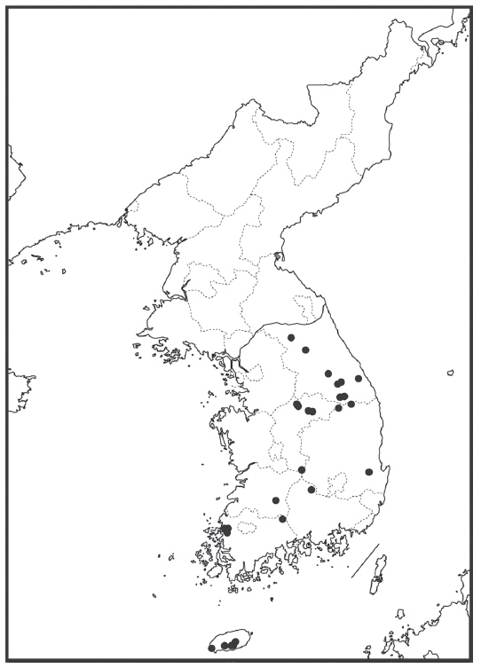 Map of the locations where bats were captured or recorded for this study.