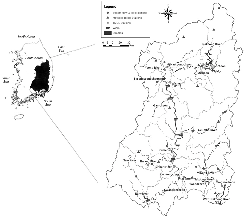 Site description of Nakdong River basin(Shin et al., 2013).